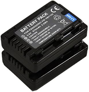 2X VW-VBY100 Battery+Charger USB Single for VW-VBY100E VBY100K VBY100EK Digital Video Camcorder s1