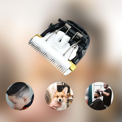 Fellpflege-Schermaschine für Hunde, Ersatzklinge, elektrischer Haustier-Trimmer, abnehmbare Klinge, kompatibel mit Baorun P2/P3/P6/P7/P8/S1/T4, Ersatz-Schermesser, 24-polig