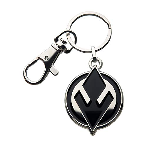 Star Wars: The Rise of Skywalker, Unisex Adult, Star Wars Episode 9 Sith Symbol with Stainless Steel Key Chain, Silver, Black, One Size