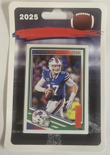 2025 Score Football Panini Blister Packed Buffalo Team Set Bills 12 Cards W/Drafted Rookies