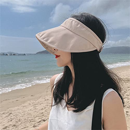 Chapeau féminin d'été visière pliable pour protection solaire optimale en voyage