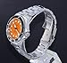 RATIO FreeDiver Sapphire Crystal Diver Watch Japanese Automatic Dive Watch 200m Water Resistant Diving Watch (Orange)