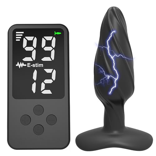 LYAMais Elektroschock-Analplug mit Fernbedienung, männlicher Prostatastimulator mit 99 einstellbaren Intensitäten, SM-Extreme-Sexspielzeugen Butt Anal Plug für Frauen, Sex Spielzeug für die Männer