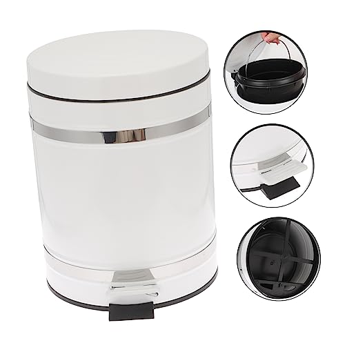 Caneca con pedal resistente de hierro para baño miniatura 4