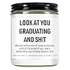 Funny grad candle 2025 graduation gifts for her him college high school masters degree phd nursing nurse graduation gifts for women men 9 oz  urban country home decor