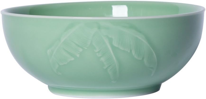 Chinese Celadon Noodle Bowl Soup Household Ramen Ceramic Poached Pickled Fish