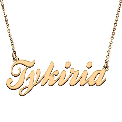 HUAN XUN Custom Personal Pendant Name Necklace Personalized My Best Friendship Gifts for Her Tykiria