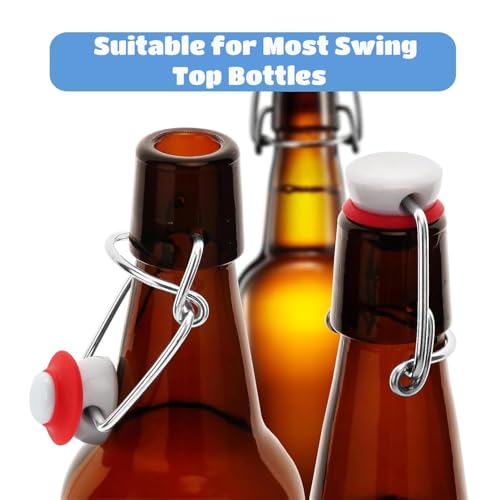 25 Stücke Gummi Dichtungsscheibe, Rot Silikon Grolsch Dichtungen für Swing Flip Top Flasche Hause Brauen Bierflasche Dichtungen Silikongummi Grolsch Kappe Swing Top Flaschenwaschdichtung