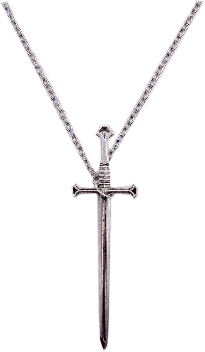 Stainless Steel Chain Pendant Necklace for Men Women Medieval Pendant Necklace