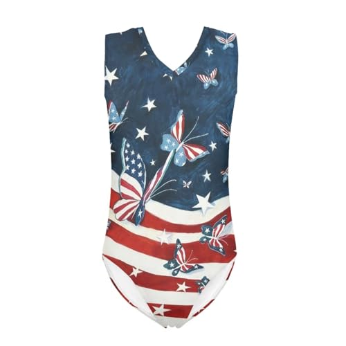Image of Cartoon Pattern Kids Girls Bathing Suits One Piece Swimsuit Soft & Quick Dry, 5-14Years