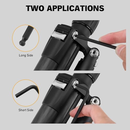 Image of ELEAD 15-Piece SAE Hex Key Allen Wrench Set with Extension Bar, 3 /64-3 /8 Inch, Long Arm Ball End Design, Heat-Treated S2 Steel