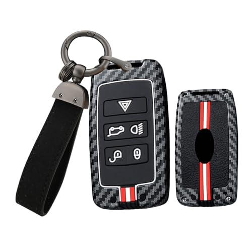 Coque de clé Land Rover silicone carbone idéale pour vos déplacements