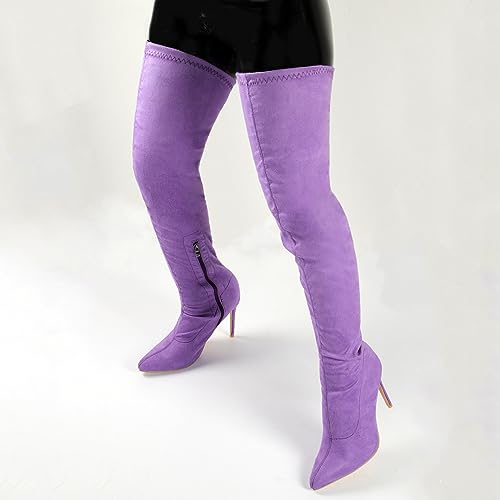 Cuissardes Hautes Stiletto 11CM Bottes de Mode pour Femmes Pole Danse
