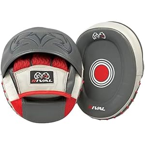 RIVAL Boxing RPM80 Impulse Punch Mitts, Small Striking Surface, Padded Wrist and Finger Protector, and Ergonomic Grip Ball