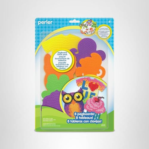 Perler Bead Pegboard Value Pack, 8 pcs