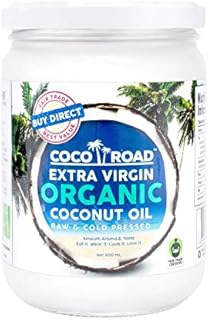 Coco Road Organic & Fair Trade Virgin Coconut Oil (500ml) (500ml Glass Jar)