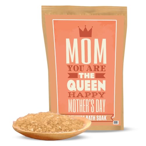 Mom You are The Queen Bath Soak Premium Sea Salts for Mother’s Day Unique Mama Gift for Women Luxury Pampering Basket Ideas