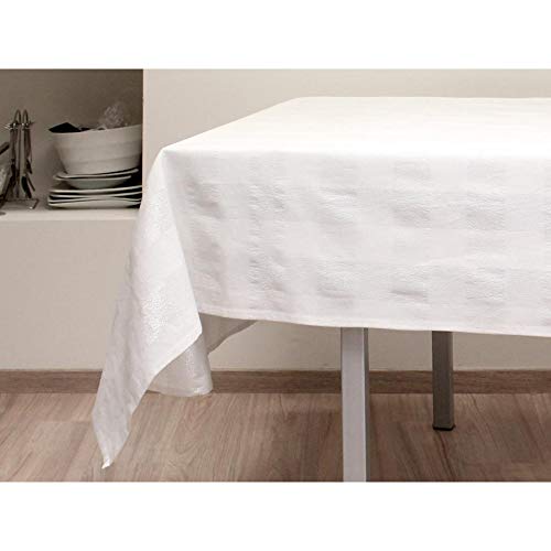 Tovaglia quadrata in cotone LYAM bianca