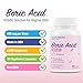 Puregen Labs Boric Acid 600 mg Vaginal Suppositories - 100% Pure | All Natural Without Dyes or Fillers | Made in USA - Supports Vaginal pH Balance and Odor Control (30 Count)