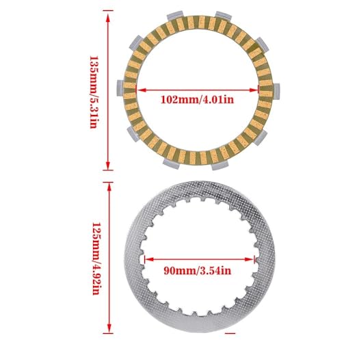 Disque d'embrayage moto pour Ste 400 et NV400 Shadow - 2