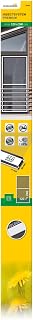 Schellenberg 70044 Fliegengitter Fenster bodentief Premium, Insektenschutz Fenster mit Rahmen aus Aluminium, 120 x 240 cm, Weiß