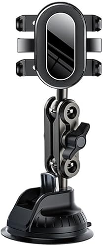 Miniatura 1 de ZOHIKO Adjustable Selfie Stick for Mobile Phone, Car Dash Mount Phone Holder Suction Cup for Sports Camera, Phone Holder with Suction Cup Mount for