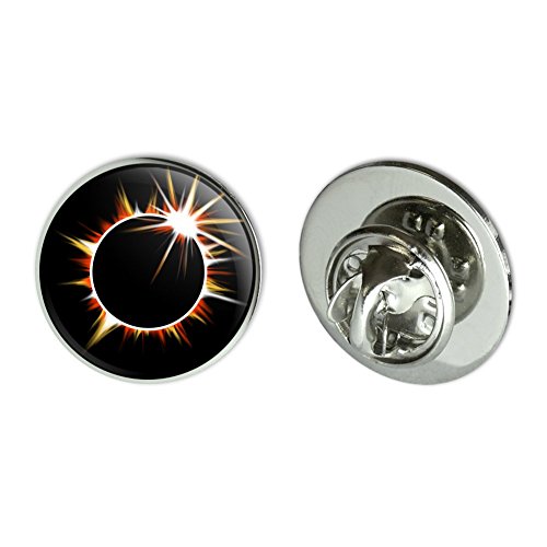 Total Solar Eclipse Painted Metal 0.75" Lapel Hat Pin Tie Tack Pinback by GRAPHICS & MORE - Used condition - US$7.51
