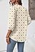Rapbin Spring Bohemian Shirts Linen Clothes 3/4 Sleeve T Shirt Summer Lightweight Hippie Blouses Apricot Brown L