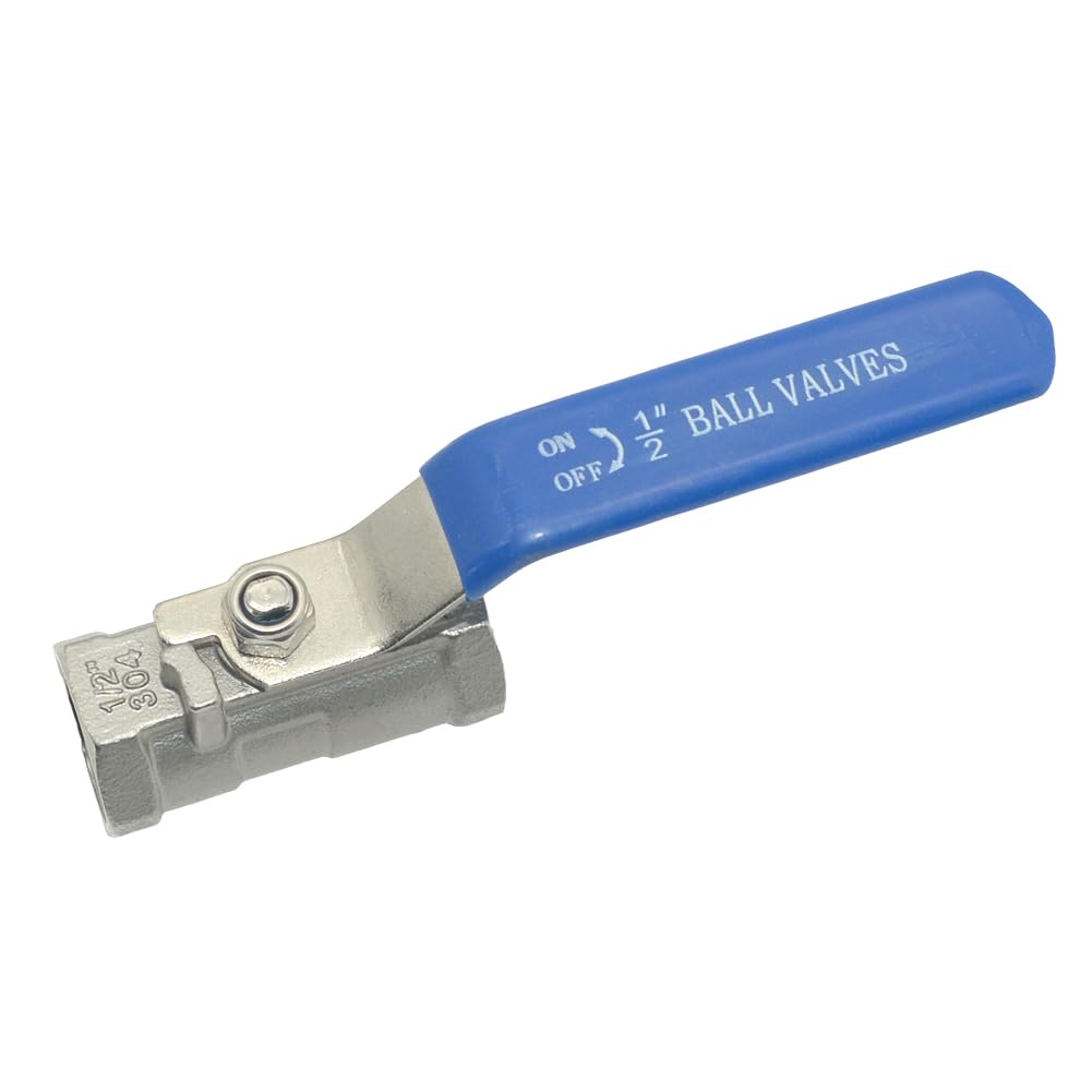 Válvula de bola de acero inoxidable 304 con rosca NPT hembra y flujo reforzado CF8M