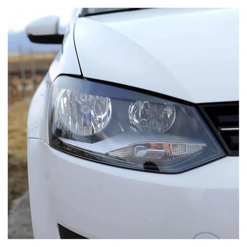 Coque phare pour VW Polo 2011-2013 couvercle transparent d'objectif avant en paire