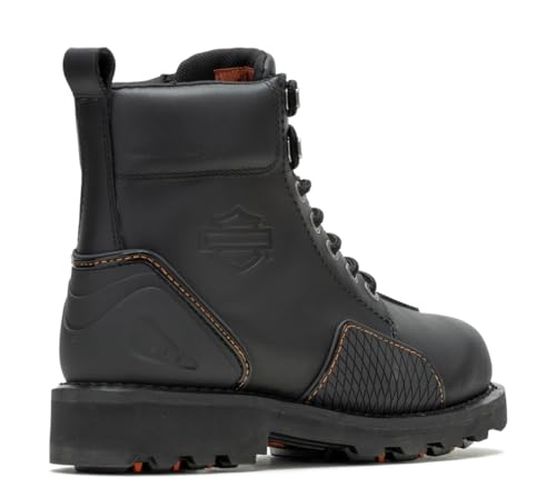 Harley-Davidson Men's Shrader 6-Inch Black Waterproof Motorcycle Boots, D963113