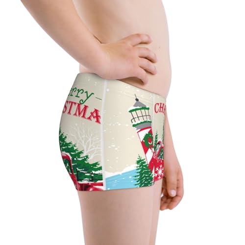 Boys' Cotton Boxer Brief Soft Underwear-Merry Christmas2
