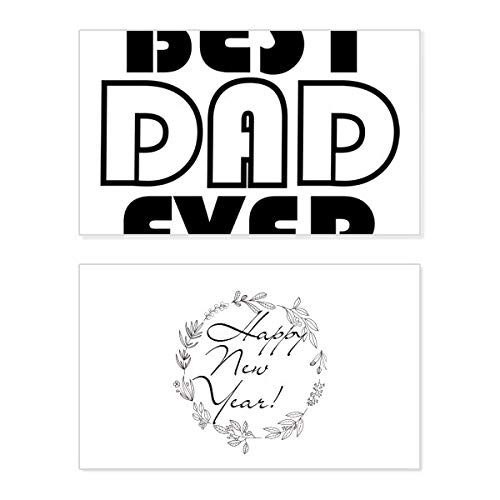 Tarjeta Best Dad Ever para el Día del Padre, ideal en cenas de Año Nuevo