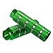 Amotor Bike Pegs, 2Pcs Aluminum Alloy Anti-Skid Lead Foot BMX Pegs (Green)