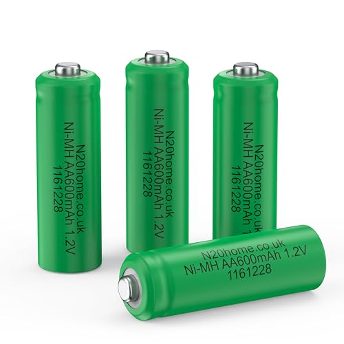 N20 Solar Rechargeable AA Batteries 600mAh Ni-MH