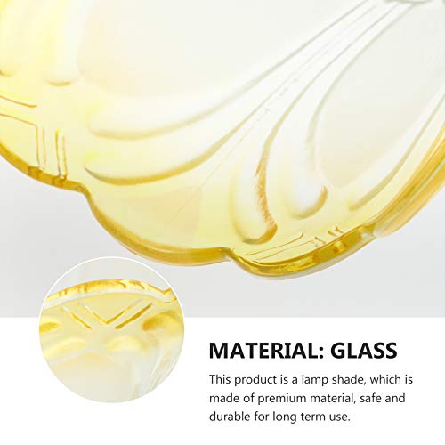 Mobestech Abajur de Vidro Transparente Em Forma de Flor Abajur Tampa Da Luz para a Lâmpada de Assoal