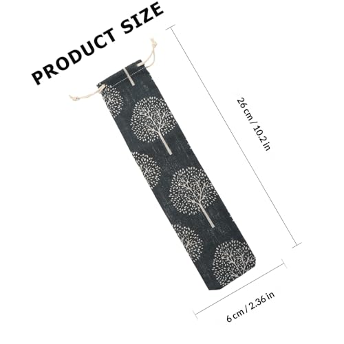 Fundas de cubiertos de lino reutilizables pack 10 para acampada 3