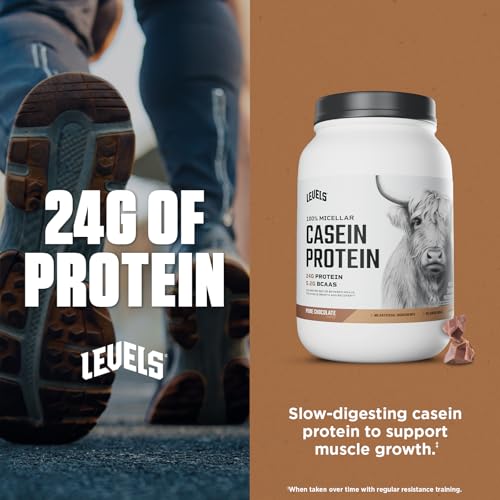 Levels 100% Micellar Casein Protein, Hormone Free, Chocolate, 2LB - Image 5