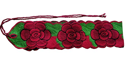 Mexican Belt Sash 33 Inches & 22 Inches String Beautiful Floral Desing Traditional Fiesta Party