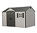 Produktbild LIFETIME Kunststoffgerätehaus, Gartenhaus Texas inkl. Fenster, 381x239 cm, Kunststoff Gartenschuppen