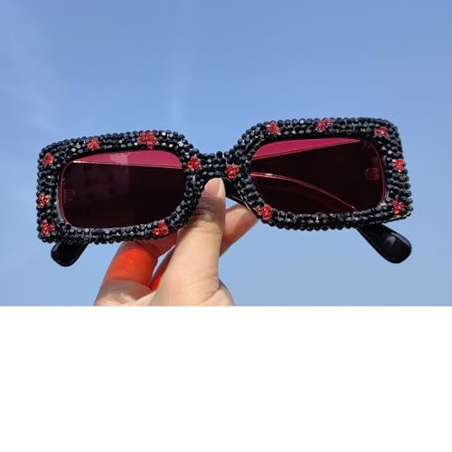 Image of laureles /Square Snakeskin Pattern Rectangle Sunglasses Men Women Vintage Fluorescent Green Shade Glasses