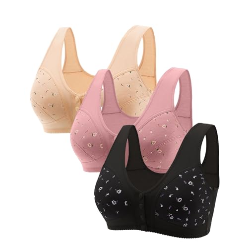 Uwdiohq Soutien Gorge sans Armature, Soutien Gorge sans Armature XXXL Soie Glacée Brassiere Coton Grossesse Maternite Lot de Brassieres Femme Redresse Dos Poitrine Bralette Grande Taille Brassière