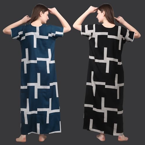 Image of Women's Alpine Floral Print Maxi Night Gown
