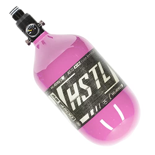 HK Army HSTL 68/4500 Carbon Fiber HPA Compressed Air Paintball Tank System - Standard Reg - Neon Pink