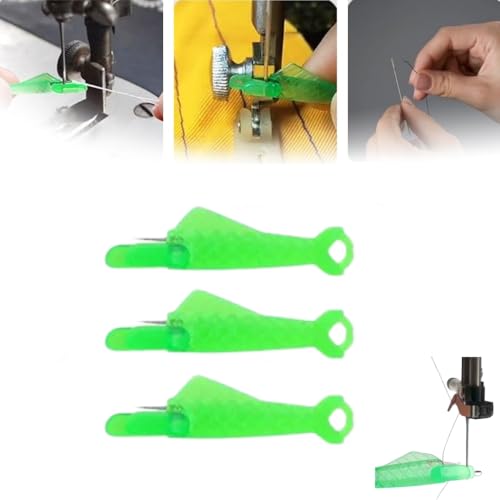 Image of Sewing Machine Needle Threader,Sewing Machine Needle,DIY Needle Threaders,2024 New Quick Sewing Threader for Hand Upgraded Automatic Needle Threader Automatic Needle Threader (Green 3 pcs)