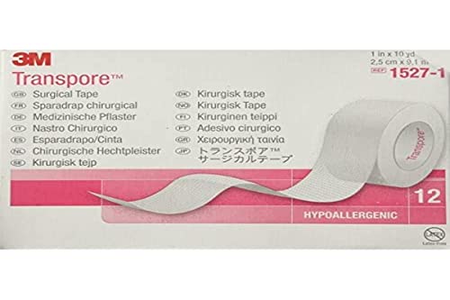 3M Transpore Tape pour fixer les bandes sans ciseaux grâce au film perforé