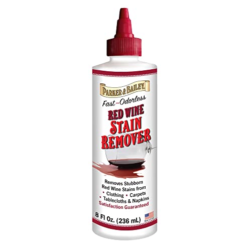 Parker & Bailey Red Wine Stain Remover - Instant Stain Removal, Fast Acting Odorless Spot Remover...