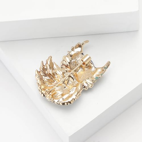 Image of Enamel Bird Brooch for Women Rhinestones Owl /Hummingbird /Eagle /Toucan Lapel Pin Cute Bird Brooches Jewelry Gifts for Mom Wife