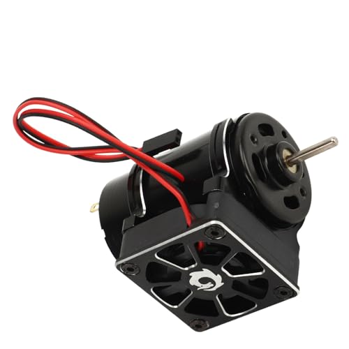 Motor Escovado RC 550 12T, Rotor Balanceado RC Car 550 Motor Escovado Rolamento Selado (Preto)