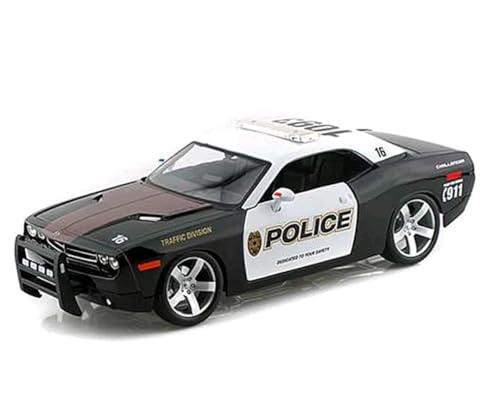Modelo a escala 1:18 Dodge Challenger Policía Maisto miniatura 1